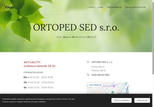 Zobrazit webové stránky Ortopedická ambulance ORTOPED SED s.r.o.