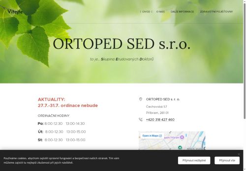 Zobrazit webové stránky Ortopedická ambulance ORTOPED SED s.r.o.