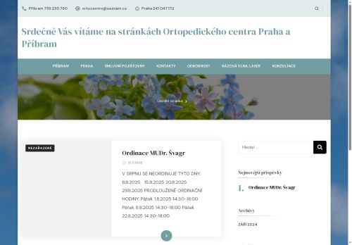 Zobrazit webové stránky Ortopedické centrum - MUDr. Louda, MUDr. Švagr, MUDr. Čapek