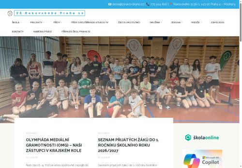 Základní škola Rakovského v Praze 12 nabízí práci na pozici asistent/ka pedagoga v obci Praha