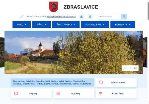 Zobrazit webové stránky Obecní úřad Zbraslavice