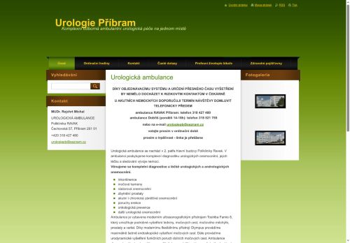 Zobrazit webové stránky Urologická ambulance - MUDr. Michal Rejchrt