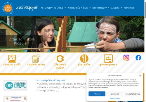 Zobrazit webové stránky 2. základní škola - Škola Propojení Sedlčany