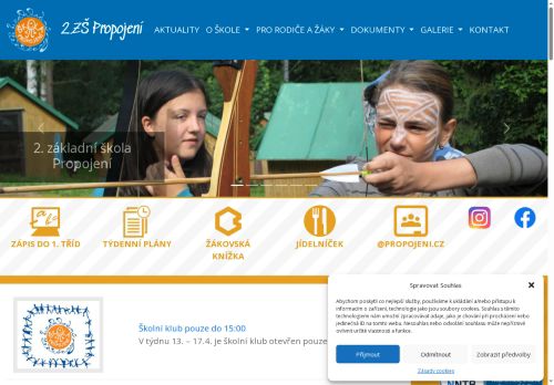 Zobrazit webové stránky 2. základní škola - Škola Propojení Sedlčany