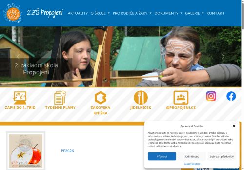 Zobrazit webové stránky 2. základní škola - Škola Propojení Sedlčany