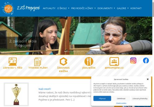 Zobrazit webové stránky 2. základní škola - Škola Propojení Sedlčany