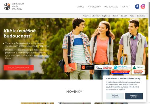 Zobrazit webové stránky Gymnázium a střední odborná škola ekonomická Sedlčany