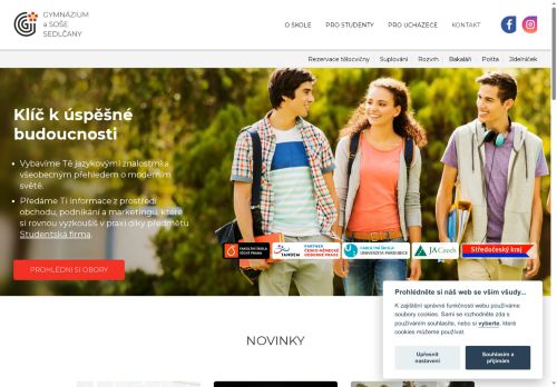 Zobrazit webové stránky Gymnázium a střední odborná škola ekonomická Sedlčany
