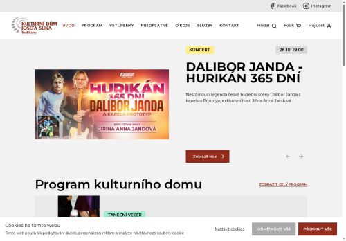 Zobrazit webové stránky Kulturní dům Josefa Suka
