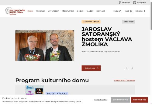 Zobrazit webové stránky Kulturní dům Josefa Suka