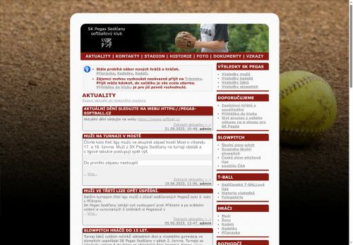 Zobrazit webové stránky Sportovní klub Pegas Sedlčany, z.s.