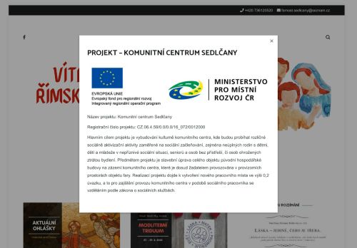 Zobrazit webové stránky Římskokatolická farnost Sedlčany
