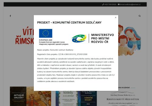 Zobrazit webové stránky Římskokatolická farnost Sedlčany
