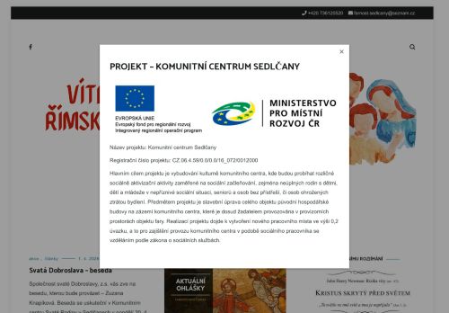 Zobrazit webové stránky Římskokatolická farnost Sedlčany