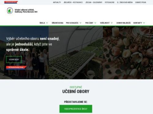 Střední odborné učiliště, Sedlčany, Petra Bezruče 364
