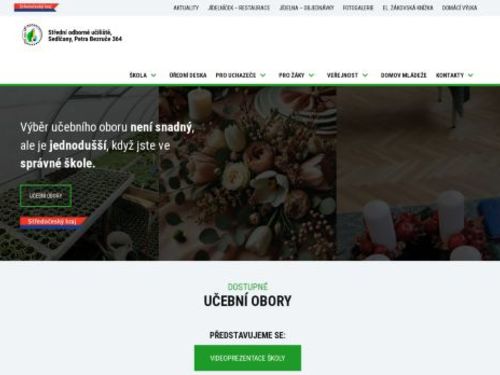 Střední odborné učiliště, Sedlčany, Petra Bezruče 364