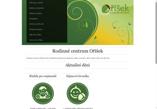 Zobrazit webové stránky Rodinné centrum Oříšek z.s.