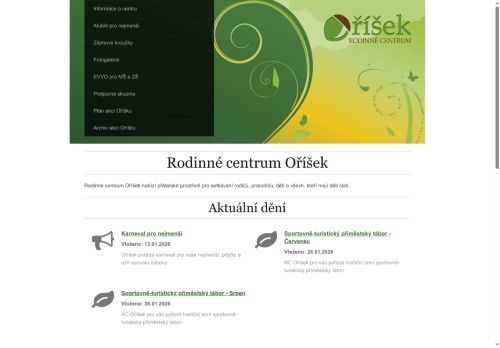 Zobrazit webové stránky Rodinné centrum Oříšek z.s.