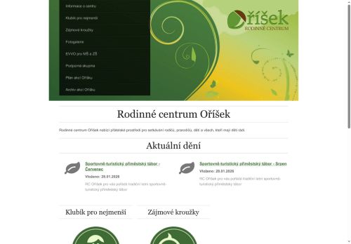Zobrazit webové stránky Rodinné centrum Oříšek z.s.