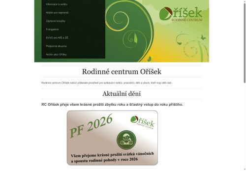 Zobrazit webové stránky Rodinné centrum Oříšek z.s.