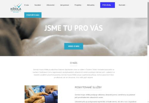 Zobrazit webové stránky Domácí Hospic Křídla Sedlčany