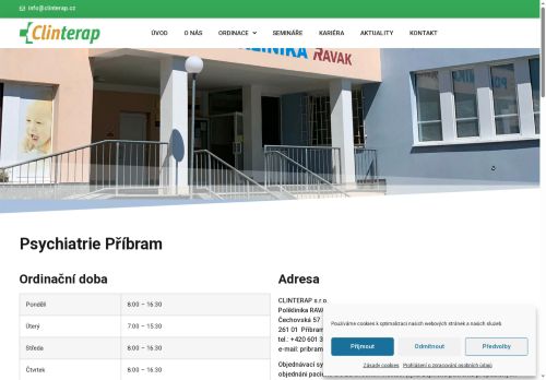Zobrazit webové stránky Psychiatrická ambulance CLINTERAP s.r.o.