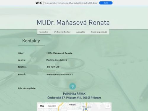 Praktický lékař pro dospělé - MUDr. Renata Maňasová