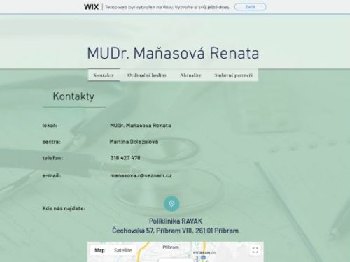 Praktický lékař pro dospělé - MUDr. Renata Maňasová