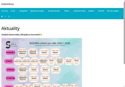 Zobrazit webové stránky Aerobik Studio Dvojka