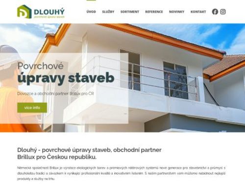 DLOUHÝ povrchové úpravy staveb