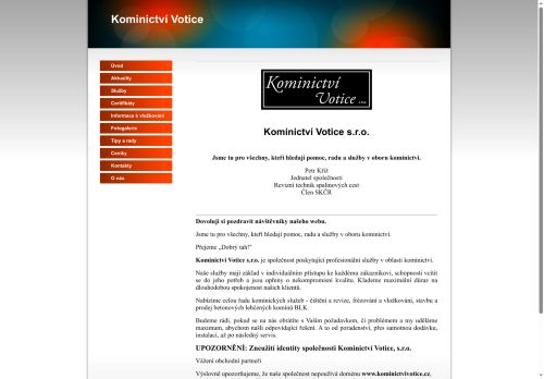 Zobrazit webové stránky Kominictví Votice, s.r.o.