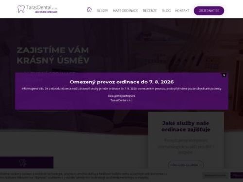 Zubní ordinace TarasDental s.r.o. - Dr. Taras Ishkov