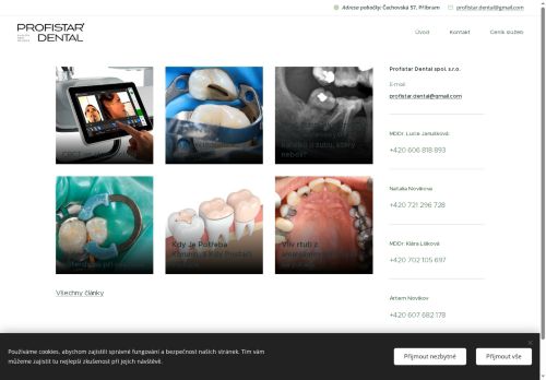 Zobrazit webové stránky Zubní ordinace Profistar Dental spol. s.r.o. - MDDr. Lucie Janušková, MDDr. Klára Lišková