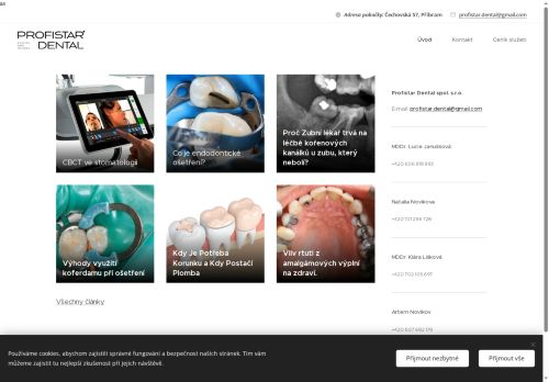 Zobrazit webové stránky Zubní ordinace Profistar Dental spol. s.r.o. - MDDr. Lucie Janušková, MDDr. Klára Lišková