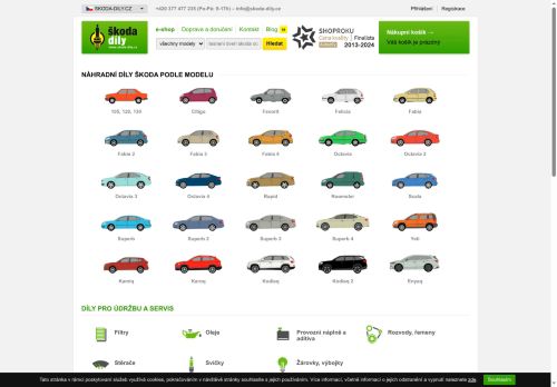 online-dily.cz s.r.o. nabízí práci na pozici skladník e-shopu s náhradními díly na vozy Škoda v obci Plzeň