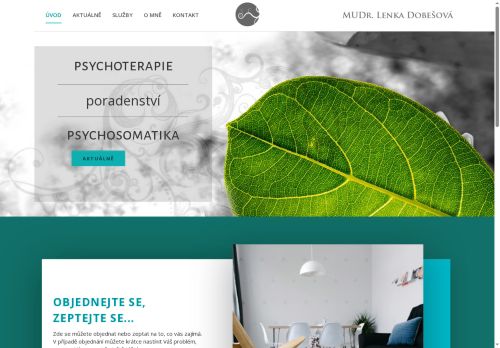 Zobrazit webové stránky Psychoterapie Příbram - MUDr. Lenka Dobešová