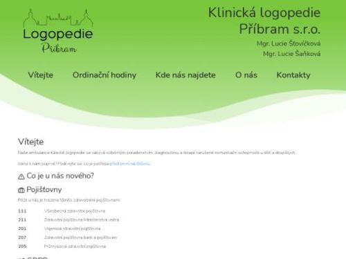 Ambulance klinické logopedie - Mgr. Lucie Šťovíčková, Mgr. Lucie Šaňková