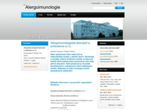 Alergoimunologická laboratoř a ambulance - MUDr. Eva Andrlíková