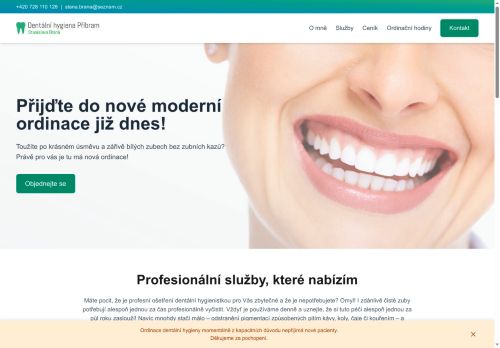 Zobrazit webové stránky Dentální hygiena - Stanislava Braná, DiS.