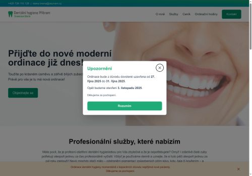 Zobrazit webové stránky Dentální hygiena - Stanislava Braná, DiS.