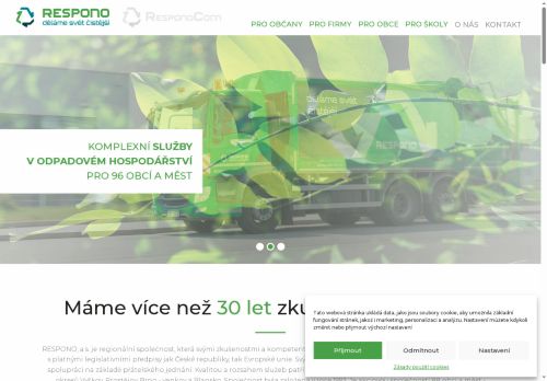 Zobrazit webové stránky Respono, a. s.
