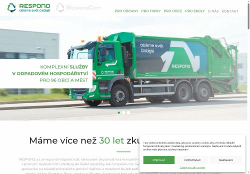 Zobrazit webové stránky Respono, a. s.