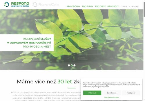 Zobrazit webové stránky Respono, a. s.