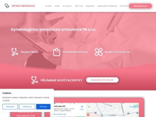 Gynekologicko-porodnická ambulance PB - GPAM ordinace - MUDr. Karel Svatoň, MUDr. Jindra Plíhalová, MUDr. Dana Chudáčková, MUDr. Hana Donovalová, MUDr. Aneta Křížová
