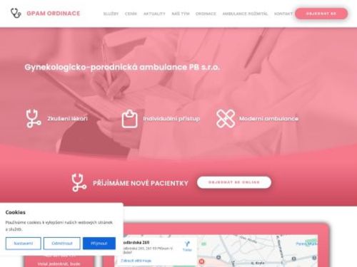 Gynekologicko-porodnická ambulance PB - GPAM ordinace - MUDr. Karel Svatoň, MUDr. Jindra Plíhalová, MUDr. Dana Chudáčková, MUDr. Hana Donovalová, MUDr. Aneta Křížová
