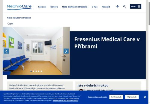 Zobrazit webové stránky Nefrologická ambulance Fresenius Medical Care