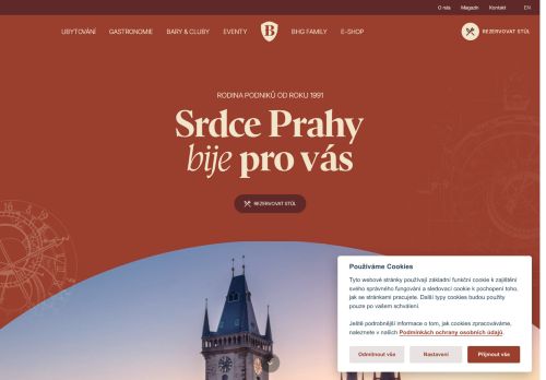 Webové stránky BHG Strom s.r.o., Praha