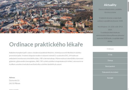 Zobrazit webové stránky Praktický lékař pro dospělé - MUDr. Stanislav Holiček