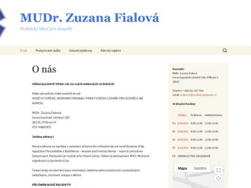 Praktický lékař pro dospělé - MUDr. Zuzana Fialová