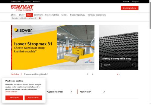 STAVMAT STAVEBNINY a.s. nabízí práci na pozici obchodní zástupce (m/ž) v obci Kyjov